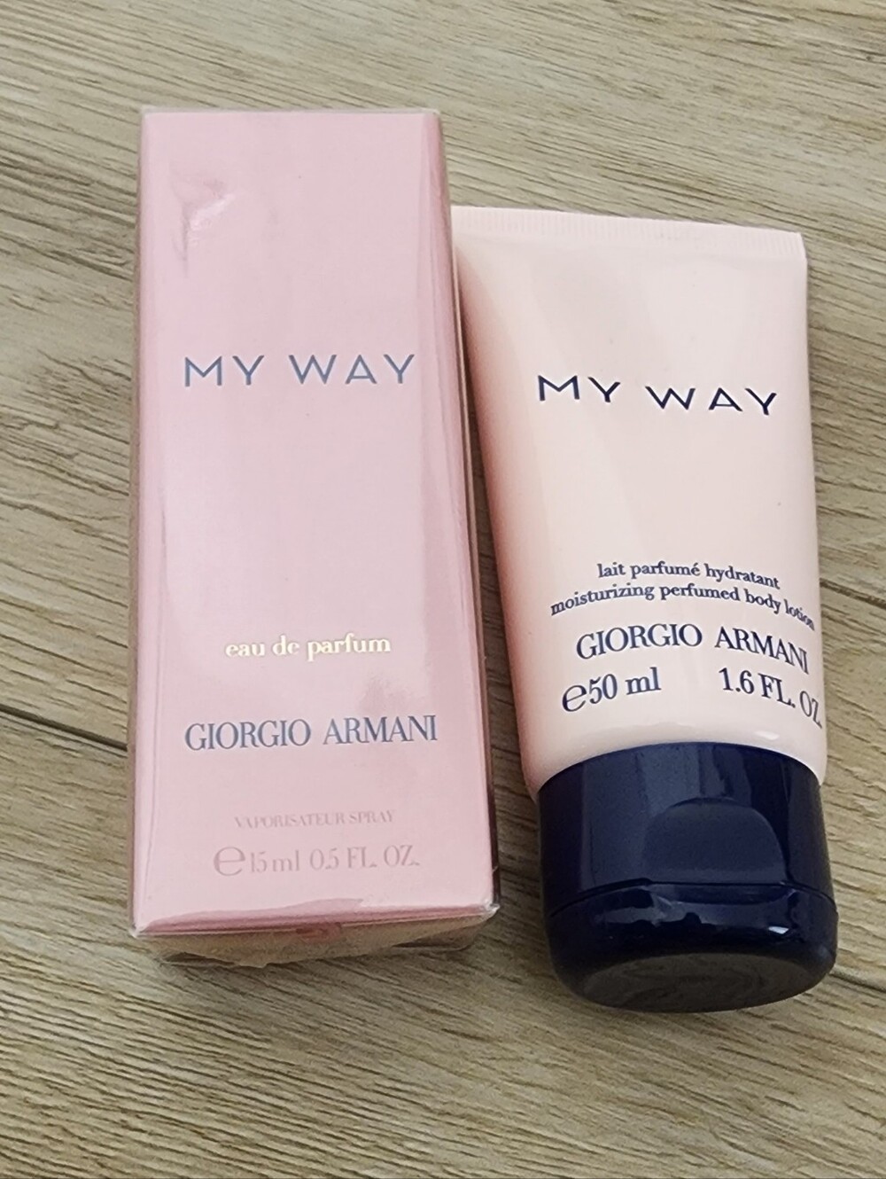 Giorgio Armani My Way duo travel set EDP and Perfumed Body Lotion New